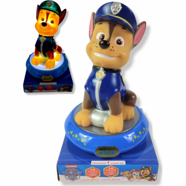 Noční lampa 3D figurka Chase Paw Patrol KiDS Licensing