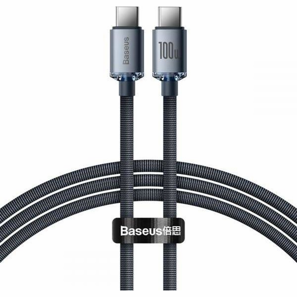 Baseus Crystal Shine kabel USB-C na USB-C, 100W, 1,2 m (č...