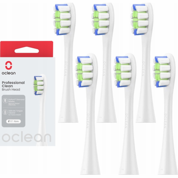 Oclean Professional Clean P1C1 W06 Elite White 6 ks náhra...