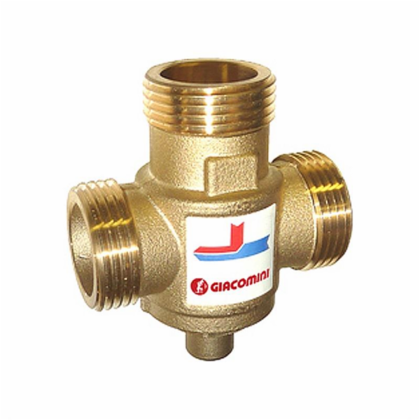 Termostatický ventil, D25, třícestný, 60C, KVS3,2