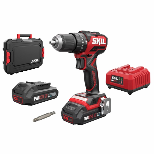 Aku vrtačka s příklepem Skil 3075HC 20V 2x2ah