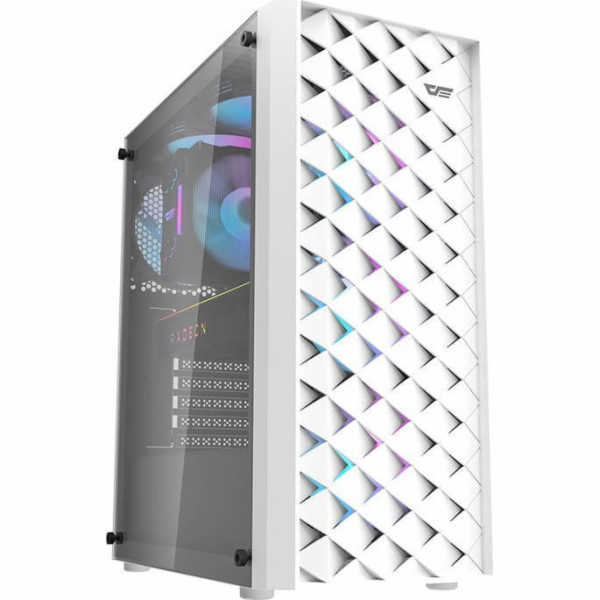 Počítačová skříň Darkflash DK351+ 4 ventilátory (bílá)
