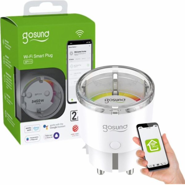 Chytrá zásuvka WiFi Gosund SP111 3680W 16A, Tuya