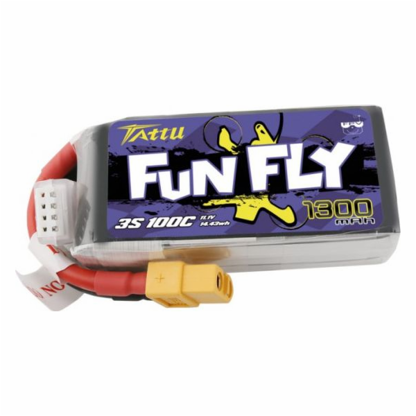 Baterie Tattu Funfly 1300mAh 11,1V 100C 3S1P