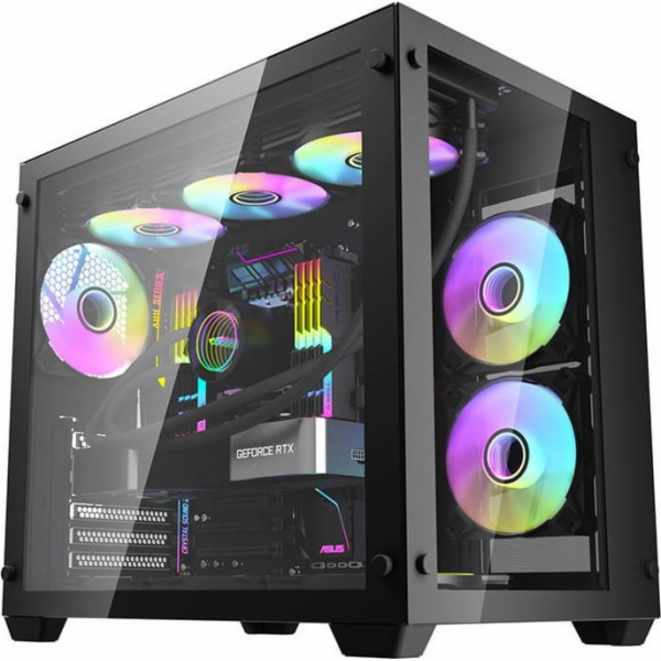 Darkflash C285 počítačová skříň (černá)