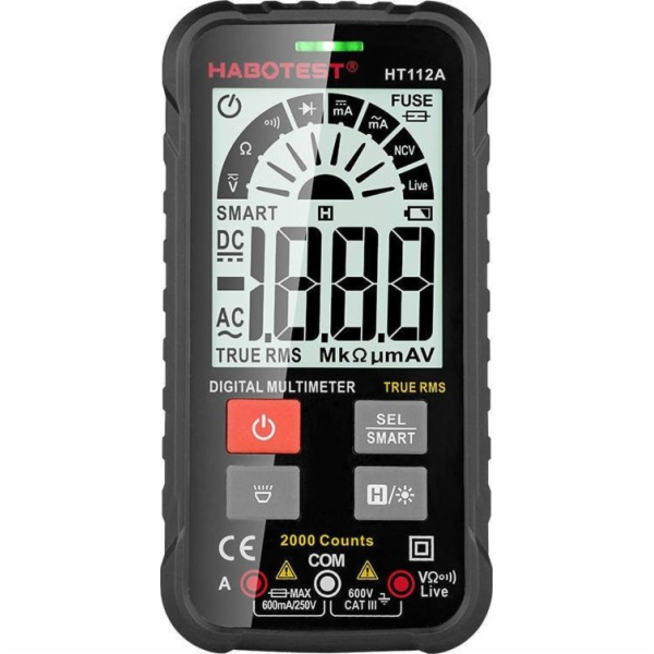 Digitální univerzální multimetr Habotest HT112A True RMS
