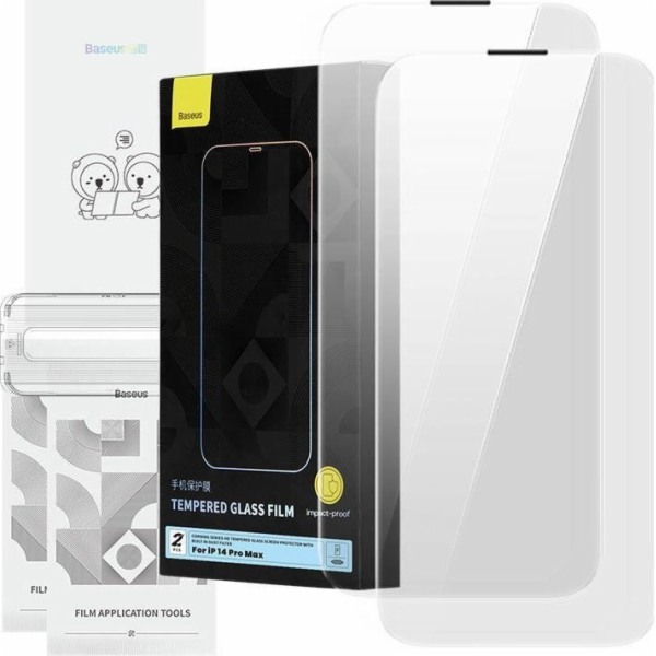 Tvrzené sklo Baseus Corning pro iPhone 14 Pro se zabudova...