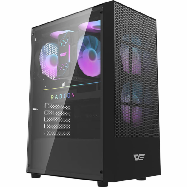 Počítačová skříň Darkflash A290 + 3 ventilátory (černá)