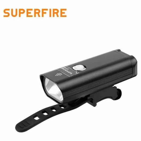 Svítilna na kolo Superfire GT-R1, 200 lm, USB