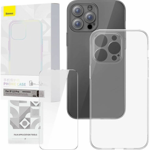 Průhledný kryt a sada tvrzeného skla Baseus Corning pro i...
