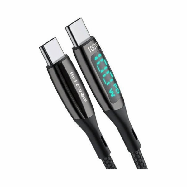 Kabel USB-C na USB-C BlitzWolf BW-TC23, s displejem, 100 ...