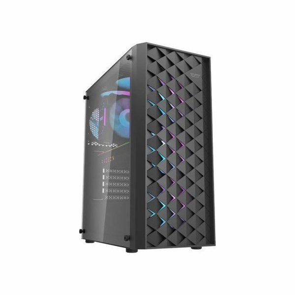Počítačová skříň Darkflash DK351 + 4 ventilátory (černá)