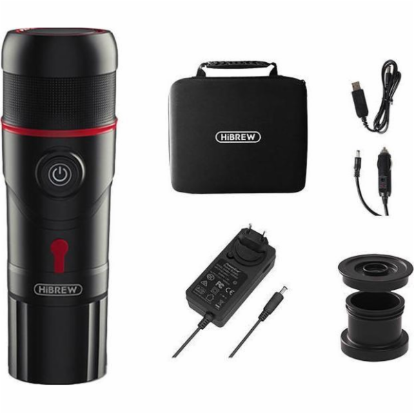 HiBREW H4-premium přenosný kávovar 3 v 1 s pouzdrem 80W