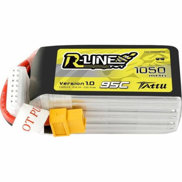 Baterie Tattu R-Line 1050mAh 22,2V 95C 6S1P XT60