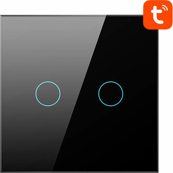 Chytrý vypínač světla ZigBee Avatto LZTS02-EU-B2 2 Way No...