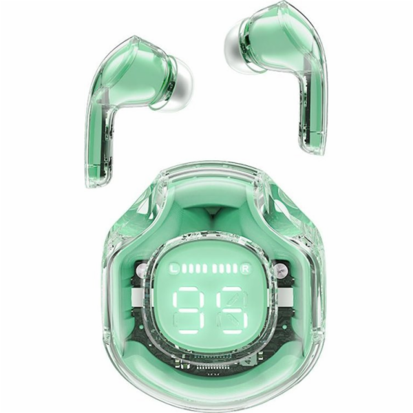 Sluchátka TWS Acefast T8, Bluetooth 5.3, IPX4 (zelená)