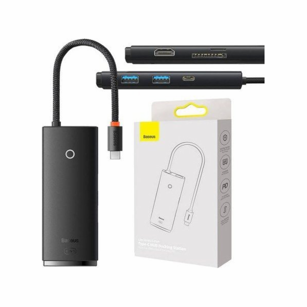 Rozbočovač Baseus OS Lite 6portový (Type-C na HDMI+USB3.0...