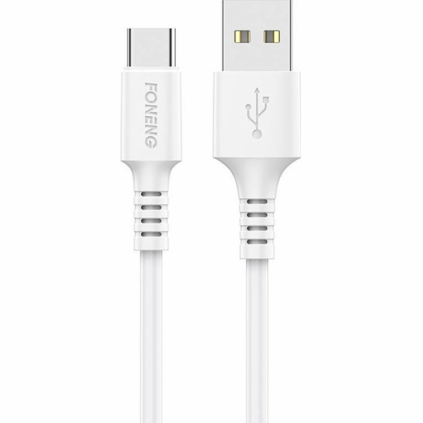 Kabel USB na USB C Foneng, x85 3A Quick Charge, 1 m (bílý)