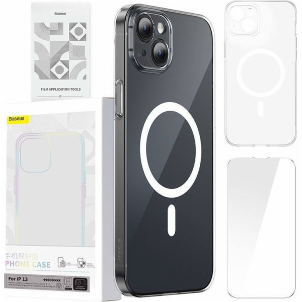 Pouzdro na telefon Baseus Magnetic Crystal Clear pro iPho...