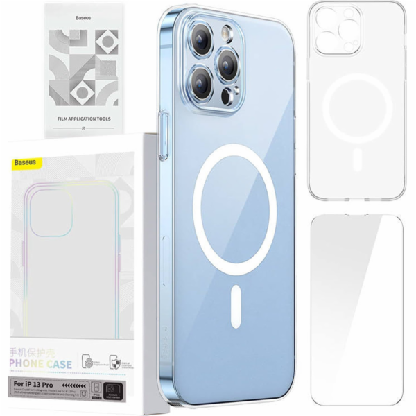 Pouzdro na telefon Baseus Magnetic Crystal Clear pro iPho...