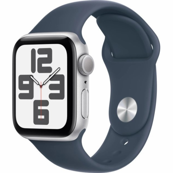 Chytré hodinky Apple Watch SE GPS 40mm Modrá S/M stříbrná