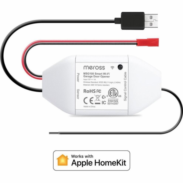Chytrý otvírač garážových vrat Meross MSG100HK