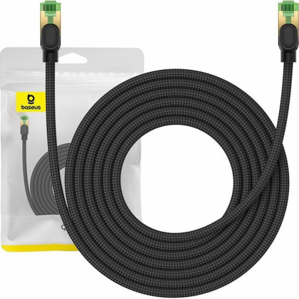 Opletený síťový kabel cat.8 Baseus Ethernet RJ45, 40 Gb/s...