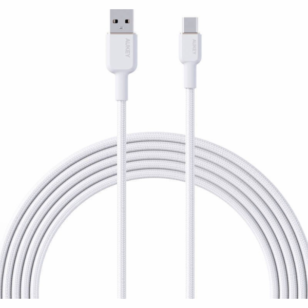 Kabel Aukey CB-NAC1 USB-A na USB-C 1 m (bílý)