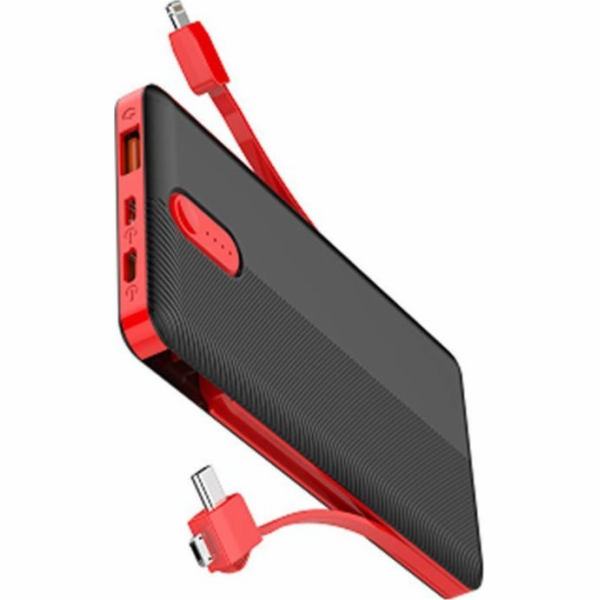 Powerbanka LDNIO PL1013, 10000mAh + kabel 3v1 (bílý)