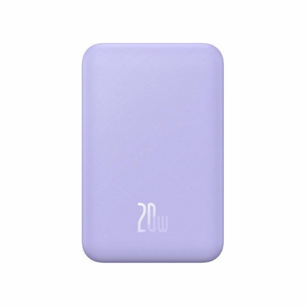 Magnetická mini powerbanka Baseus 5000mAh 20W (fialová)