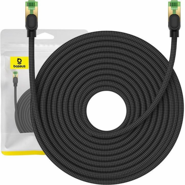 Opletený síťový kabel cat.8 Baseus Ethernet RJ45, 40 Gb/s...