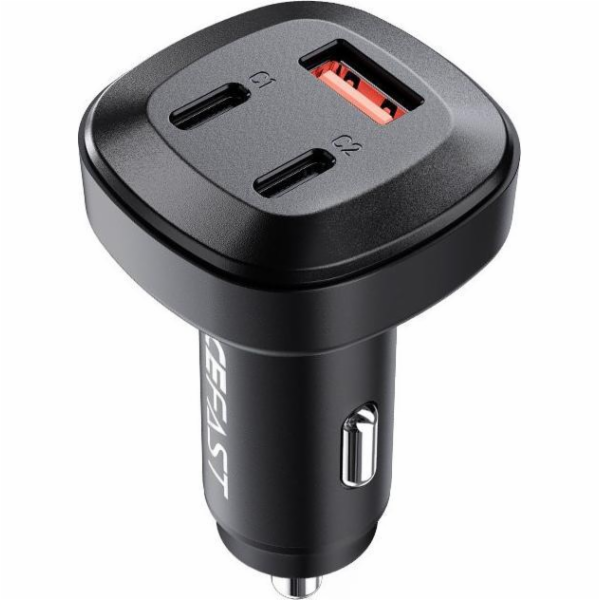 Nabíječka do auta Acefast B3, 66 W, 2x USB-C + USB (černá)
