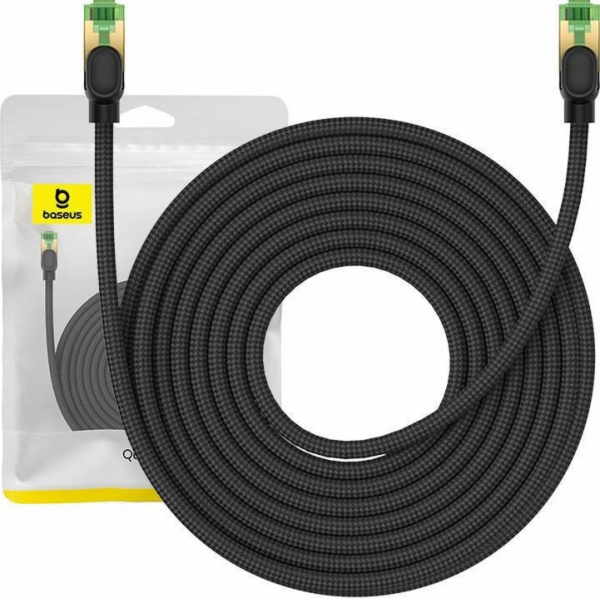 Opletený síťový kabel cat.8 Baseus Ethernet RJ45, 40 Gb/s...