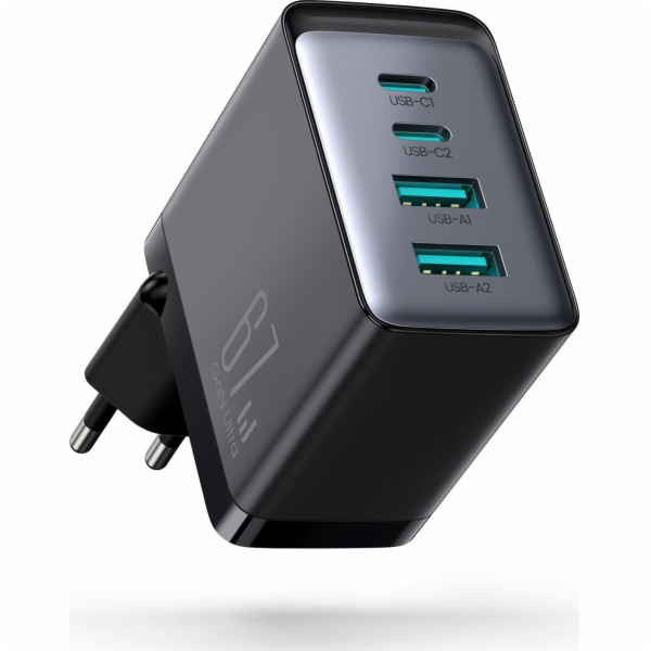 Nabíječka GaN Ultra 65W 2C1A Kabel C-C Joyroom TCG02 (bílý)