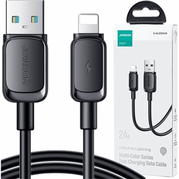 Kabel S-AL012A14 2,4A USB na Lightning / 2,4A/ 1,2 m (černý)