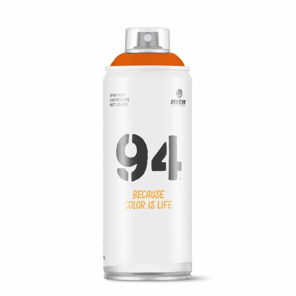 Aerosolová barva Montana na vodní bázi, oranžová, 0,4l