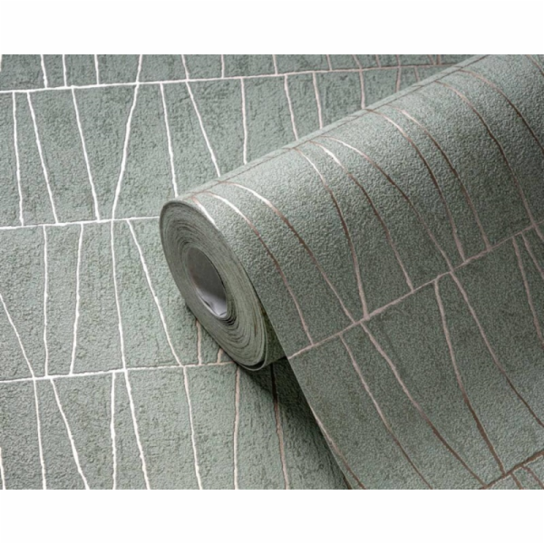TAPET VINIL 395061 GREEN GEO MOZAIK (12)