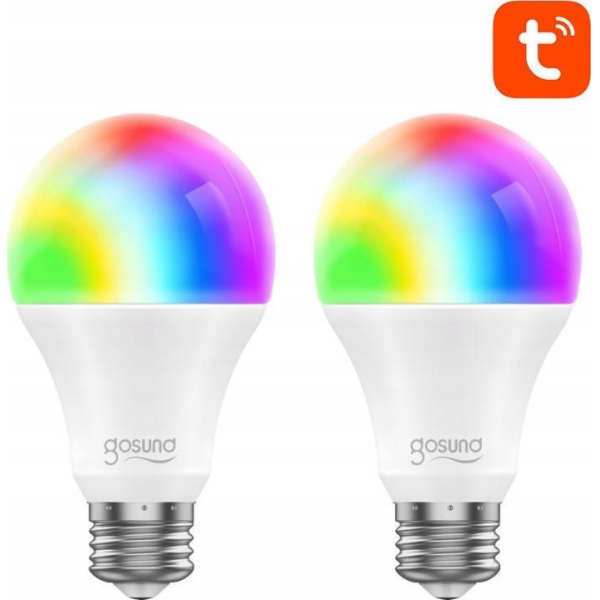 Chytrá žárovka WiFi RGB LED Gosund WB4-2 (2-pack) E27 Tuya