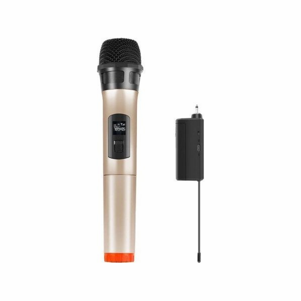 Bezdrátový dynamický mikrofon UHF PULUZ PU628J 3,5 mm (zl...