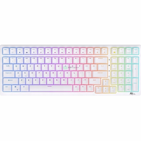 Bezdrátová mechanická klávesnice Royal Kludge RK98 RGB, č...