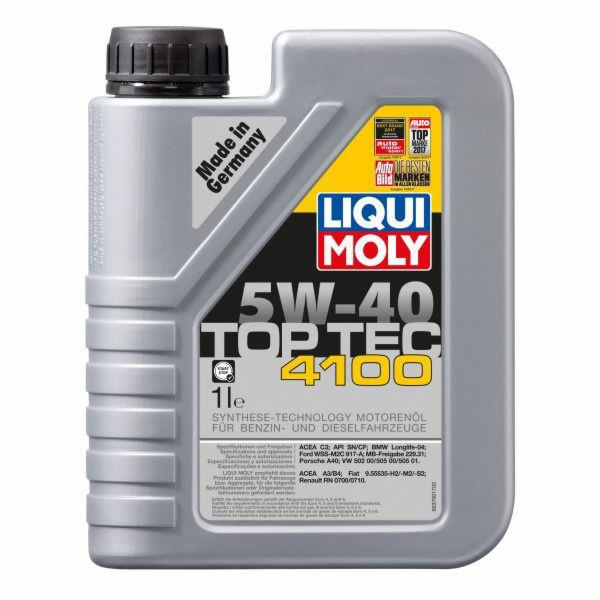 Motorový olej Liqui Moly Top Tec 4100 5W-40, 1l