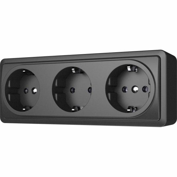 Trojzásuvka VILMA SL+250, s vývodem, antracit