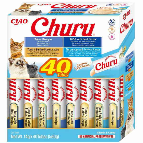 INABA Churu Variety box Tuna - pamlsek pro kočky - 40 x 14g