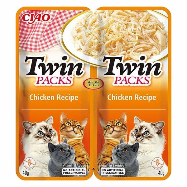 INABA Twin Packs Chicken - pamlsek pro kočky - 2 x 40g