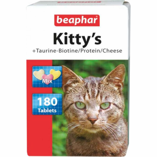 Beaphar Kitty s Mix vitamínové tablety pro kočky - 180 ks.