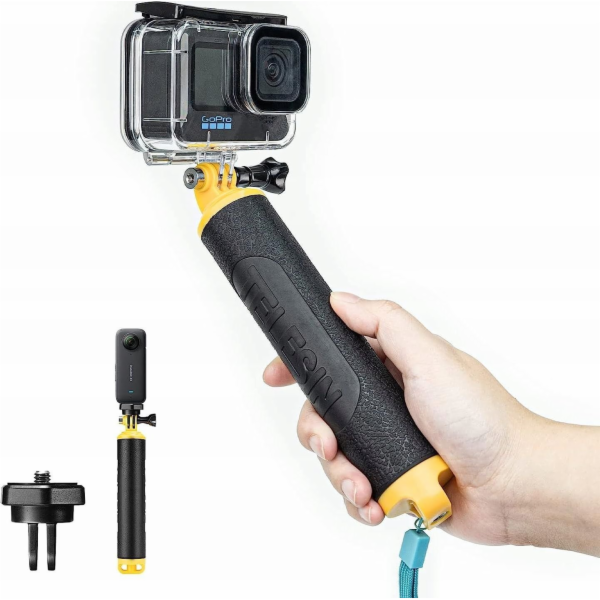 Gumový plovoucí ruční grip Telesin pro akční a sportovní ...