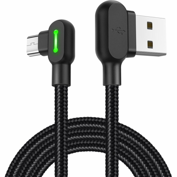 Kabel USB-Micro USB Mcdodo CA-5280 LED, 3 m (černý)