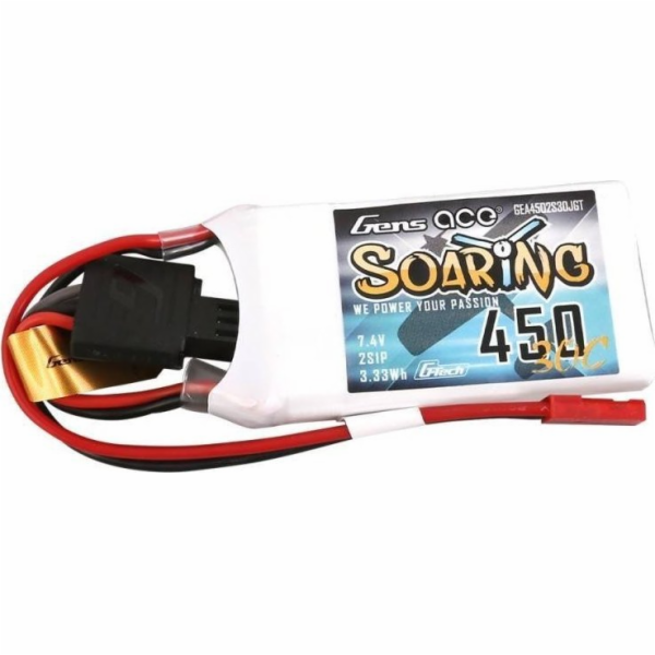 Baterie Gens ace G-Tech Soaring 450mAh 7,4V 30C 2S1P JST-SYP