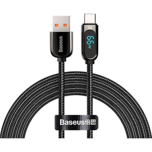 Baseus Kabel displeje USB na Type-C, 66W, 2 m (černý)