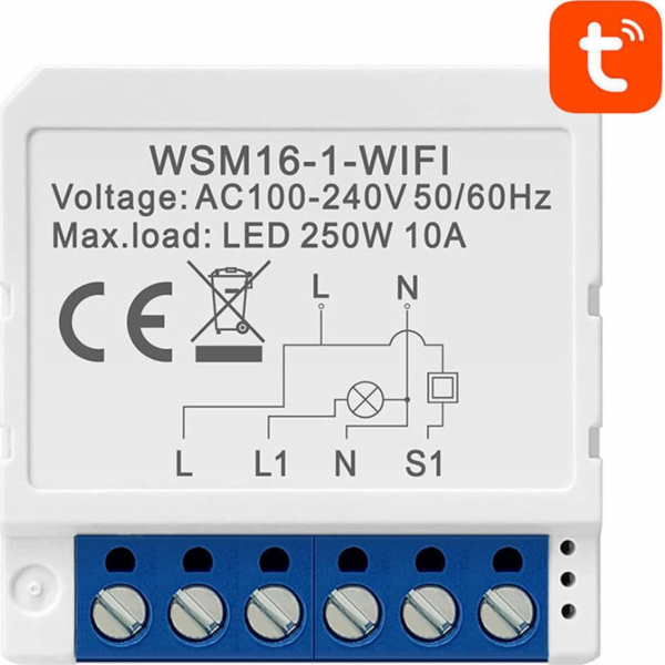 Chytrý spínací modul WiFi Avatto WSM16-W1 TUYA